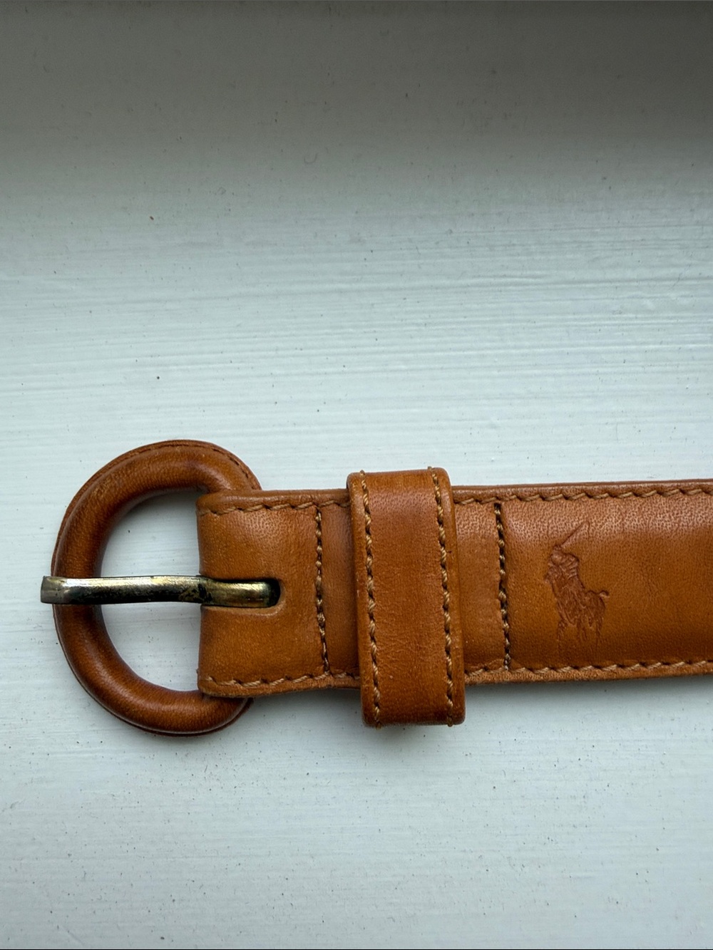 Tan Polo Leather Belt